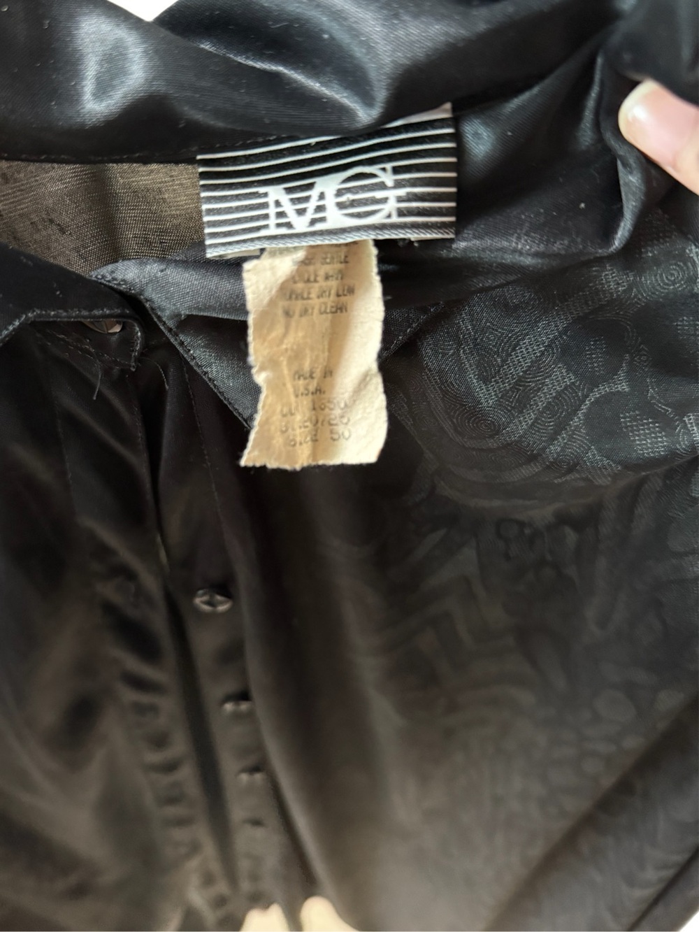 Black Button-Up - Picture 3 of 3